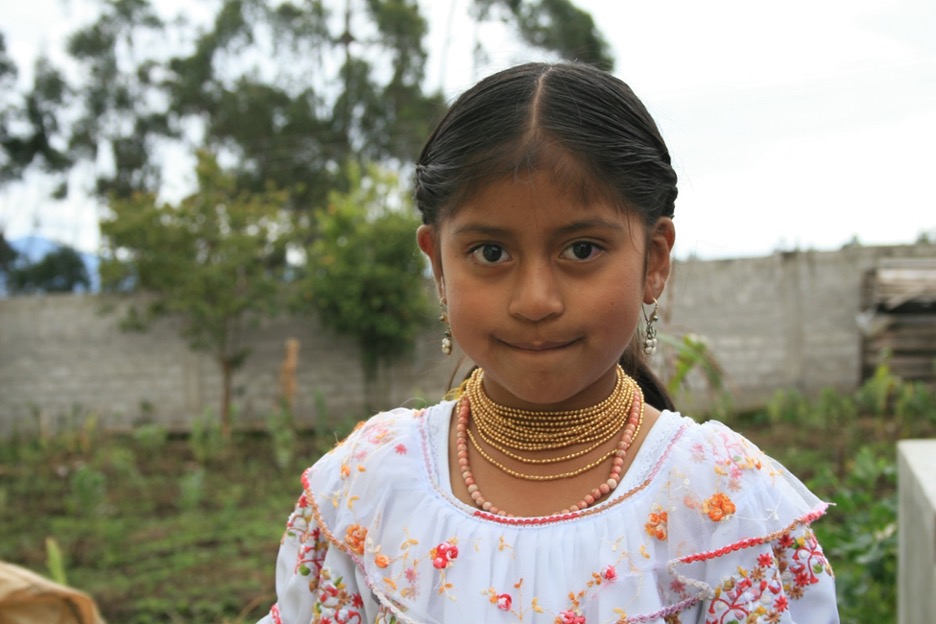 Girl facing the camera